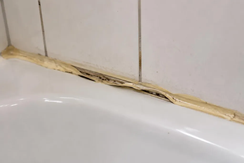 Kitbedrijf Bennekom – loslatende kit naast het bad
